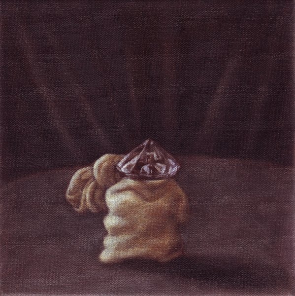 show up anyway - panel I (2008) oil on linen, 20 x 20cm